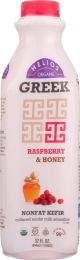 HELIOS: Greek Raspberry and Honey Nonfat Kefir (32 oz)