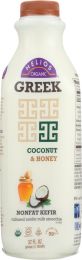 HELIOS: Organic Greek Coconut and Honey Nonfat Kefir (32 oz)