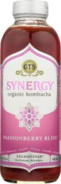 GTS ENLIGHTENED: Synergy Organic and Raw Kombucha Passionberry Bliss (16 oz)