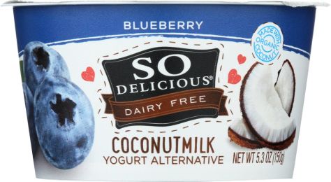 SO DELICIOUS: Blueberry Coconut Milk Yogurt Alternative (5.3 oz)