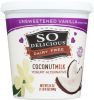 SO DELICIOUS: Yogurt Coconut Milk Vanilla Unsweetened (24 oz)