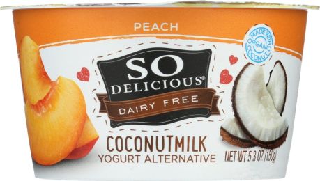 SO DELICIOUS: Yogurt Cultured Peach (5.3 oz)