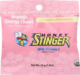 HONEY STINGER: Organic Energy Chews Pink Lemonade (1.8 oz)