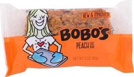 BOBO'S: Oat Bars Gluten Free All Natural Bar Peach (3 oz)
