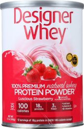 DESIGNER PROTEIN WHEY: Designer Whey Strawberry (12 oz)