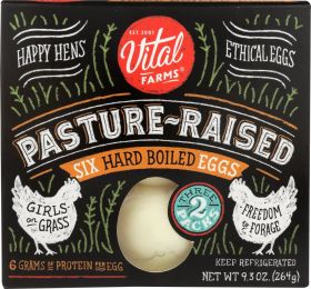 VITAL FARMS: Egg Hard Boiled Pasture (6 pc)