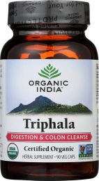 ORGANIC INDIA: Triphala Digestion & Colon Cleanse (90 Veggie Caps)