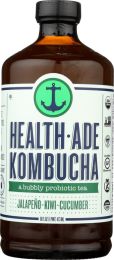 HEALTH ADE: Jalapeno Kiwi Cucumber Kombucha (16 oz)