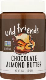 WILD FRIENDS: All Natural Chocolate Sunflower Seed Almond Butter (16 oz)