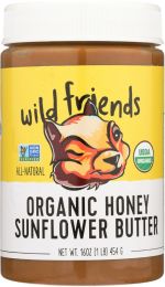 WILD FRIENDS: Organic Sunflower Butter Honey (16 oz)