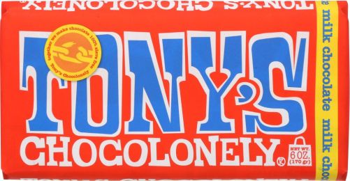 TONYS CHOCOLONEY: Milk Chocolate Bar 32% (6 oz)