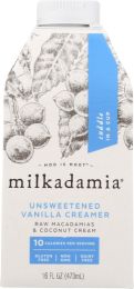 MILKADAMIA: Creamer Unsweetened Vanilla (16 fl oz)
