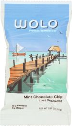 WOLO WANDERBAR: Mint Chocolate Chip Protein Bar (1.94 oz)