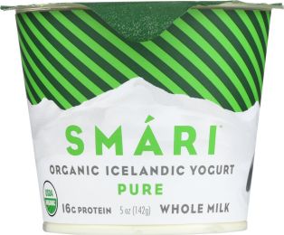 SMARI: Organic Icelandic Yogurt Pure Whole Milk (5 oz)