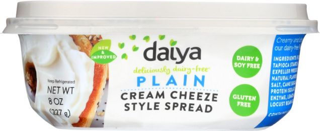DAIYA: Dairy Free Cream Cheese Style Spread Plain (8 oz)