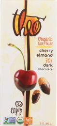 THEO CHOCOLATE: Organic 70% Dark Chocolate Bar Cherry and Almond (3 oz)