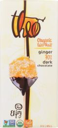 THEO CHOCOLATE: Chocolate Bar Dark Ginger Organic (3 oz)