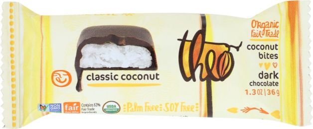 THEO CHOCOLATE: CHOC COCONUT BITES DARK (1.300 oz)