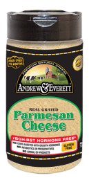 ANDREW & EVERETT: Cheese Parmesan Grated (7 oz)