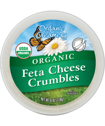 ORGANIC CREAMERY: Organic Feta Cheese Crumbles (6 oz)