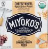 MIYOKOS CREAMERY: Double Cream Sundried Tomato Garlic Cheese Wheel (6.50 oz)