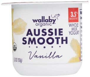 WALLABY: Aussie Smooth Whole Milk Vanilla Yogurt (5.30 oz)