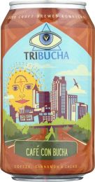 TRIBUCHA KOMBUCHA: Cafe Con Bucha Ready to Drink Kombucha (12 oz)