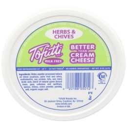 TOFUTTI: Better Than Cream Cheese Herbs and Chives (8 oz)