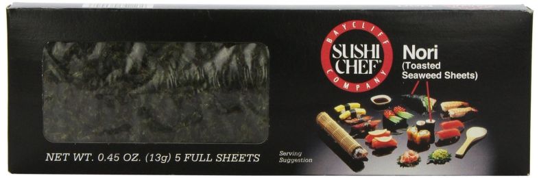 SUSHI CHEF: Nori Toasted Seaweed Sheets (0.45 Oz)