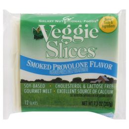 GO VEGGIE: Veggie Slices Smoked Provolone Flavor Cheese (7.30 oz)