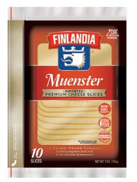 FINLANDIA: Muenster Imported Premium Cheese Slices (7 oz)