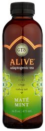 GTS LIVING FOODS: Alive Adaptogenic Tea Mate Mint (16 oz)