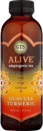 GTS LIVING FOODS: Alive Adaptogenic Tea Guayusa Turmeric (16 oz)