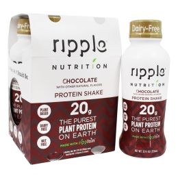 RIPPLE: Chocolate Protein Shake 4 Count (48 oz)