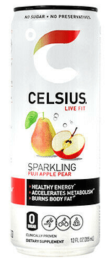 CELSIUS: Sparkling Fuji Apple Pear Energy Drink (12 fl oz)
