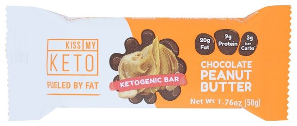 KISS MY KETO: Chocolate Peanut Butter Keto Bar (1.76 oz)