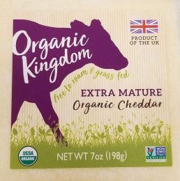 ORGANIC KINGDOM: Extra Mature Organic Cheddar Cheese (7 oz)
