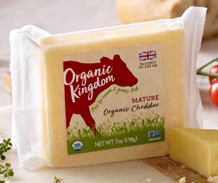 ORGANIC KINGDOM: Mature Organic Cheddar Cheese (7 oz)