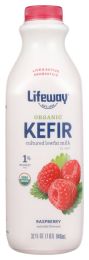 LIFEWAY: Organic Low Fat Kefir Raspberry (32 oz)