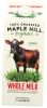 MAPLE HILL CREAMERY: 100% Grassfed Organic Maple Hill Whole Milk (64 oz)