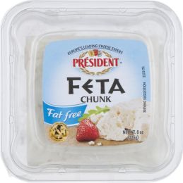 PRESIDENT: Cheese Feta Full Flavored Chunk (8 oz)
