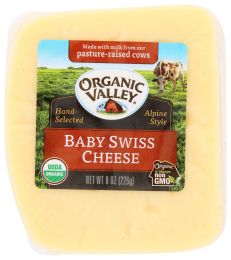 ORGANIC VALLEY: Baby Swiss Cheese (8 oz)