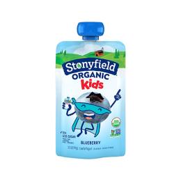 STONYFIELD: Organic Whole Milk Yogurt Pouch Blueberry (3.5 oz)