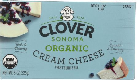CLOVER SONOMA: Organic Cream Cheese (8 oz)